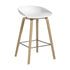 About a Stool AAS 32 Bar Stool Low Matt Lacquered Oak Base